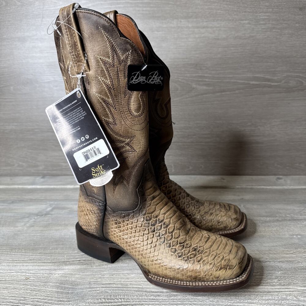 Dan Post Ladies Dee Honey Tan Leather Western Boots DP4939 Size 6.5 M